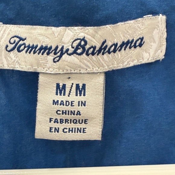Tommy Bahama silk cotton blend top blue size medium - Picture 6 of 6